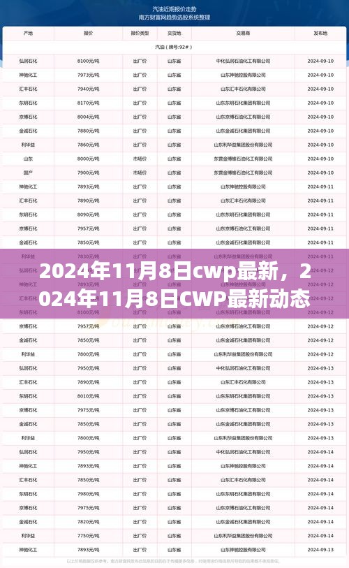 2024年11月8日CWP最新动态，引领行业变革的关键步骤与案例分析