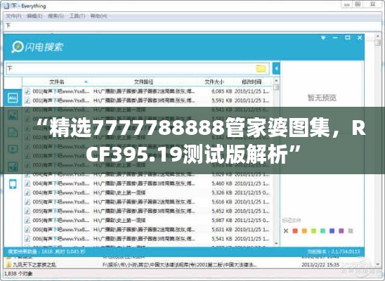 “精选7777788888管家婆图集，RCF395.19测试版解析”