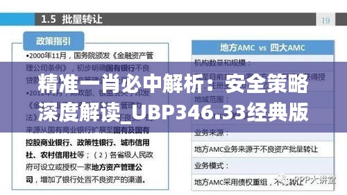 精准一肖必中解析：安全策略深度解读_UBP346.33经典版