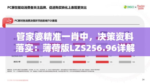 管家婆精准一肖中，决策资料落实：薄荷版LZS256.96详解