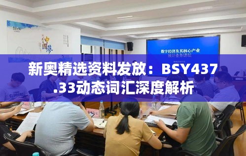 新奥精选资料发放：BSY437.33动态词汇深度解析