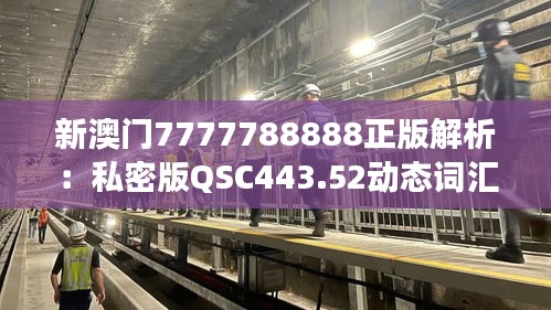 新澳门7777788888正版解析：私密版QSC443.52动态词汇解读