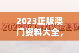 2023正版澳门资料大全，中西结合神码MUK711.88