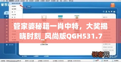 管家婆秘籍一肖中特，大奖揭晓时刻_风尚版QGH531.7