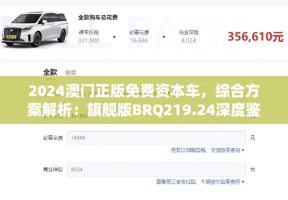 2024澳门正版免费资本车，综合方案解析：旗舰版BRQ219.24深度鉴赏