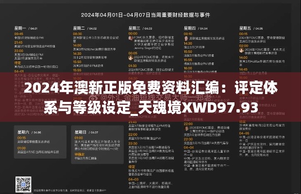 2024年澳新正版免费资料汇编：评定体系与等级设定_天魂境XWD97.93