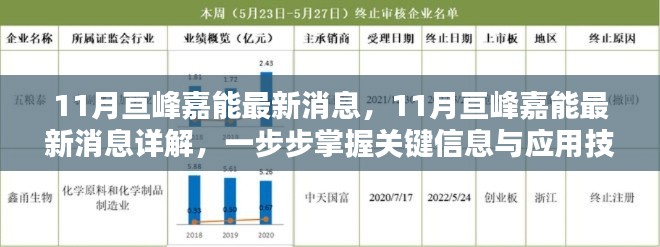 掌握关键信息与应用技能，详解亘峰嘉能最新动态与消息