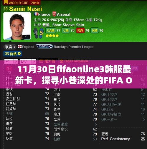 FIFA Online 3韩服最新卡牌揭秘，小巷深处独特小店的探索之旅