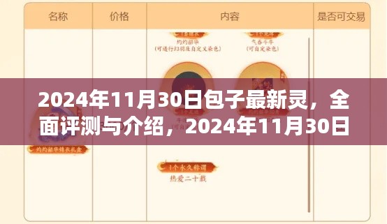 2024年11月30日包子最新灵产品全面评测与介绍