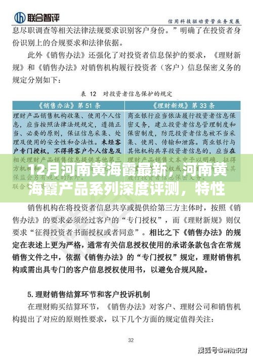 河南黄海霞产品系列深度解析，特性、体验、竞品对比及用户群体分析报告（最新评测）