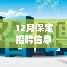 12月保定热门招聘信息全面评测与介绍