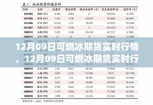 12月09日可燃冰期货实时行情详解与交易策略指南