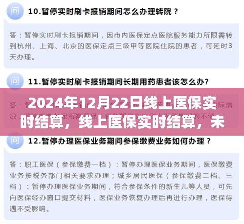 线上医保实时结算，未来医疗支付的新模式展望