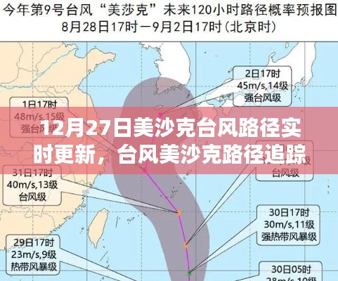 台风美沙克路径实时更新，最新动态、影响分析及追踪报道（12月27日）