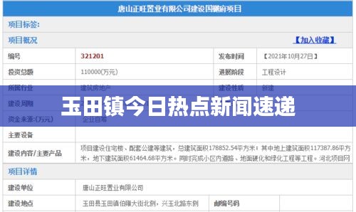 玉田镇今日热点新闻速递